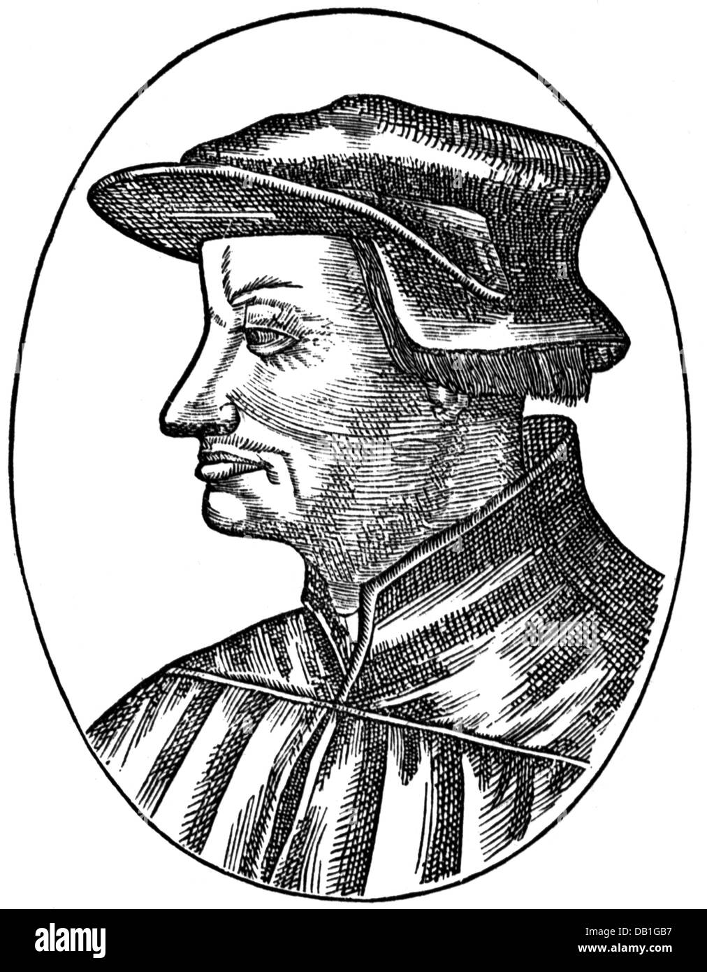 Zwingli, Ulrich, 1,1,1484 - 11. 10.1531, Schweizer Reformator, Porträt, Holzgravur, 19. Jahrhundert, Stockfoto