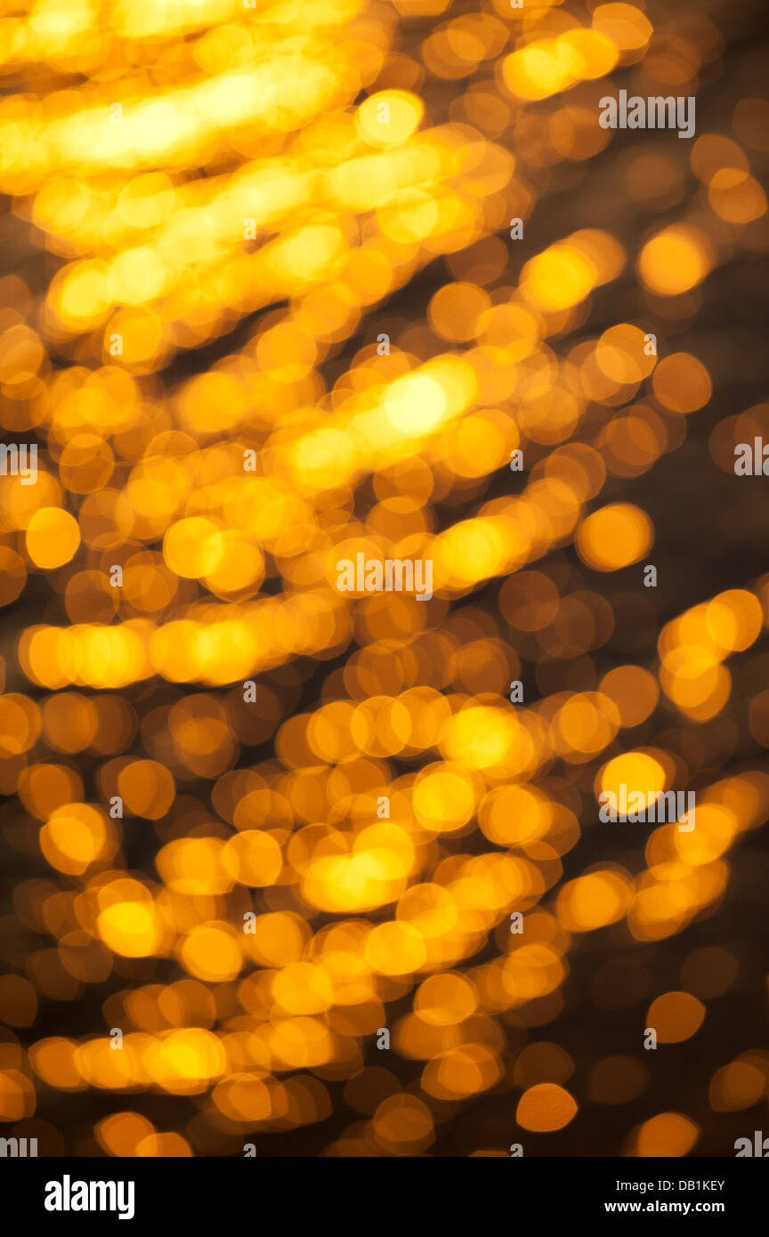 Abstrakt rot Bokeh, perfekte Herbst Hintergrund Stockfoto