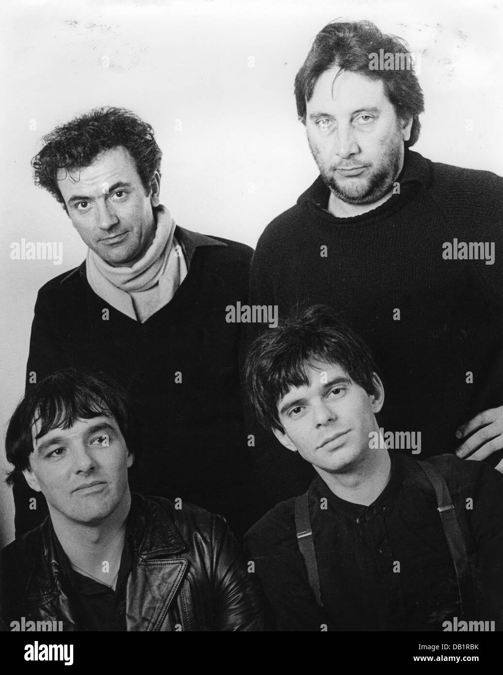 DIE STRANGLERS UK-Rock-Gruppe mit Hugh Cornwall über 1980 Stockfoto