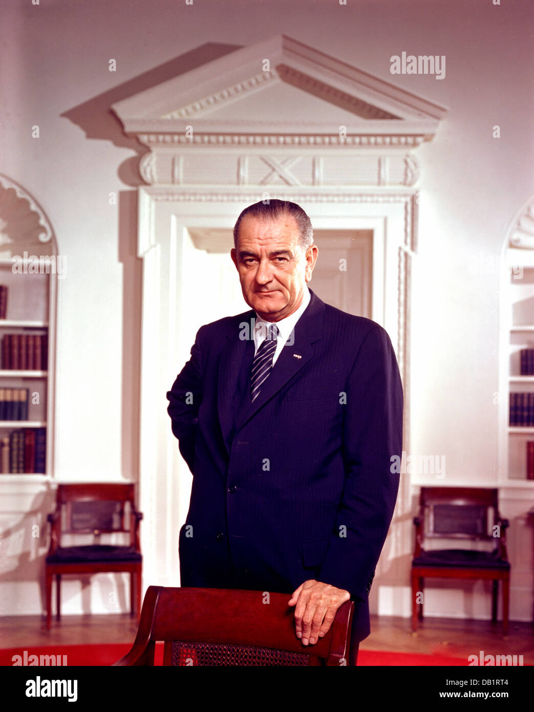 LYNDON B.JOHNSON (1908-1973) als 36. Präsident der Vereinigten Staaten am 10. März 1964 Stockfoto