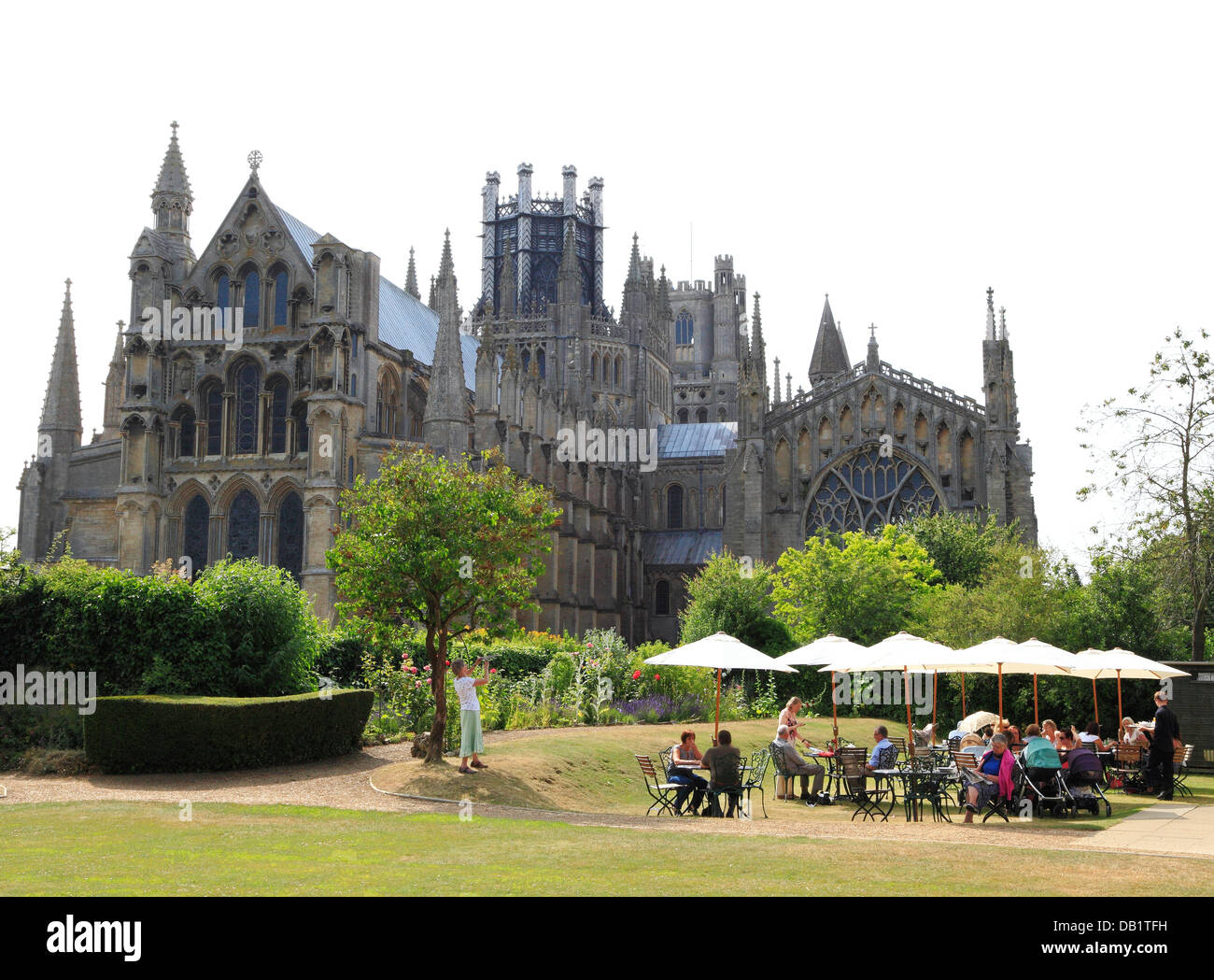 Ely, Almonry Tea Room, Restaurant, Dom, Cambridgeshire, England UK englische Tee Zimmer Kathedralen Stadt Städte Stockfoto
