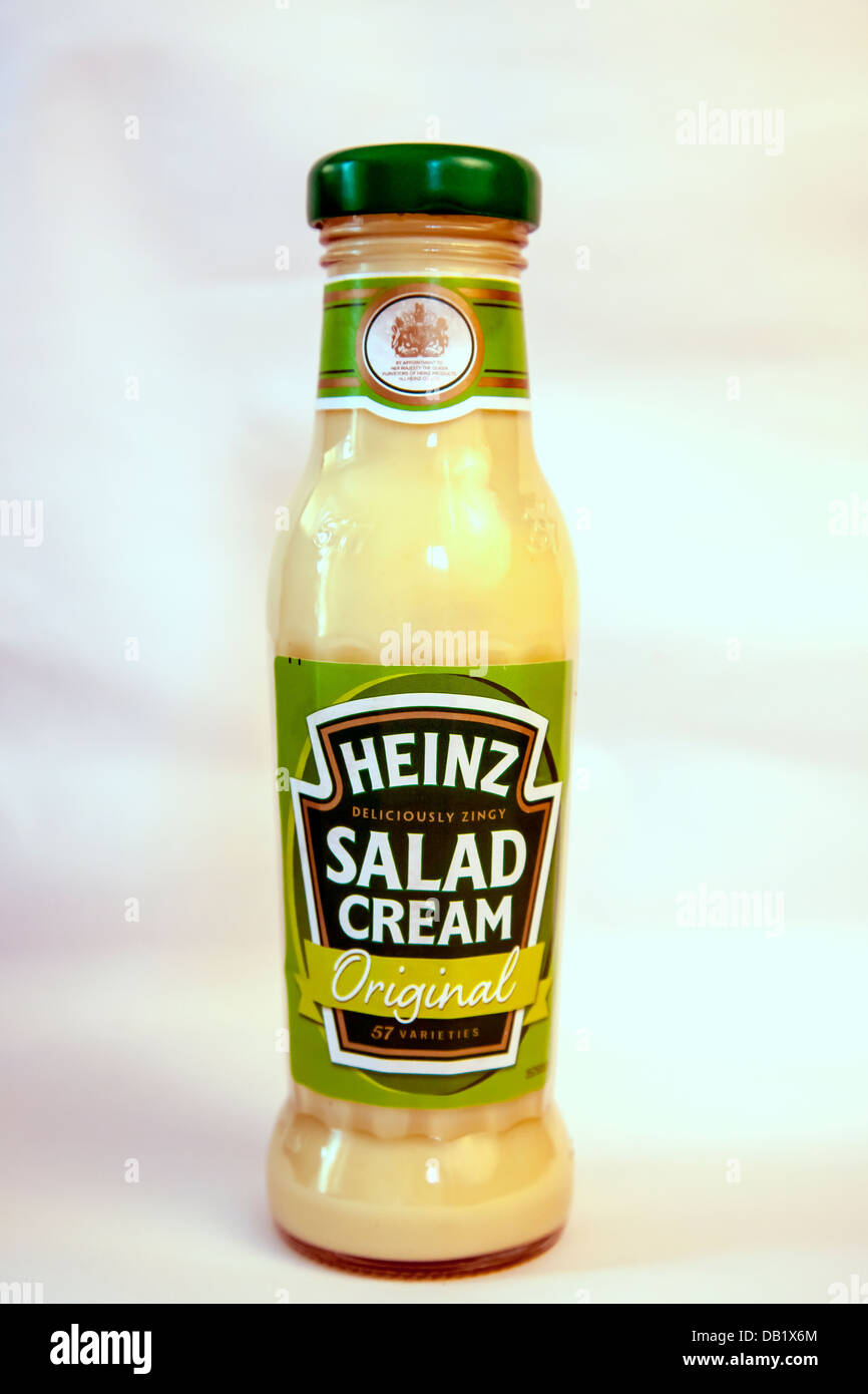 Traditionelle Flasche Salat-Creme Stockfoto