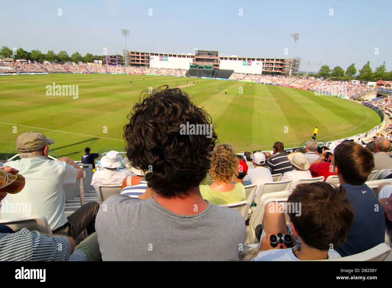 Menge an Hampshire Royals und Kent Spitfires Twenty20 übereinstimmen, Ageas Schüssel, Southampton, UK Stockfoto