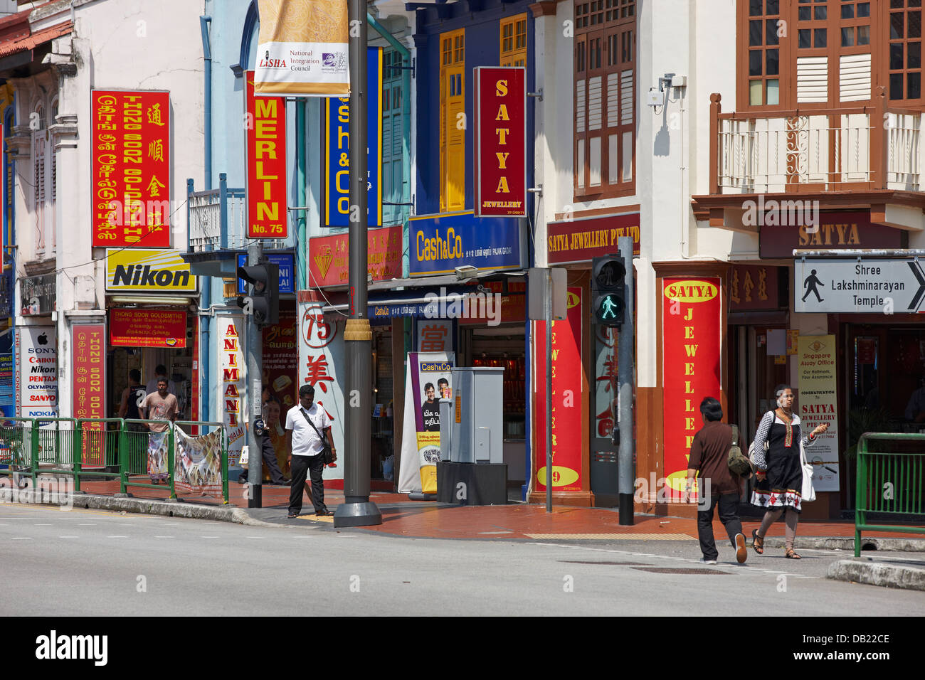 Wenig Indien ethnische Viertel, Singapur. Stockfoto