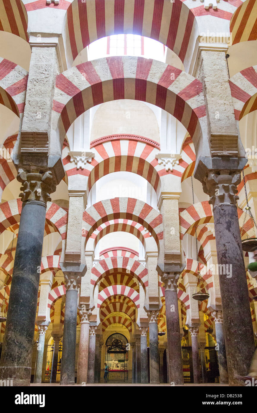 Die große Moschee von Córdoba, Spanien. Stockfoto