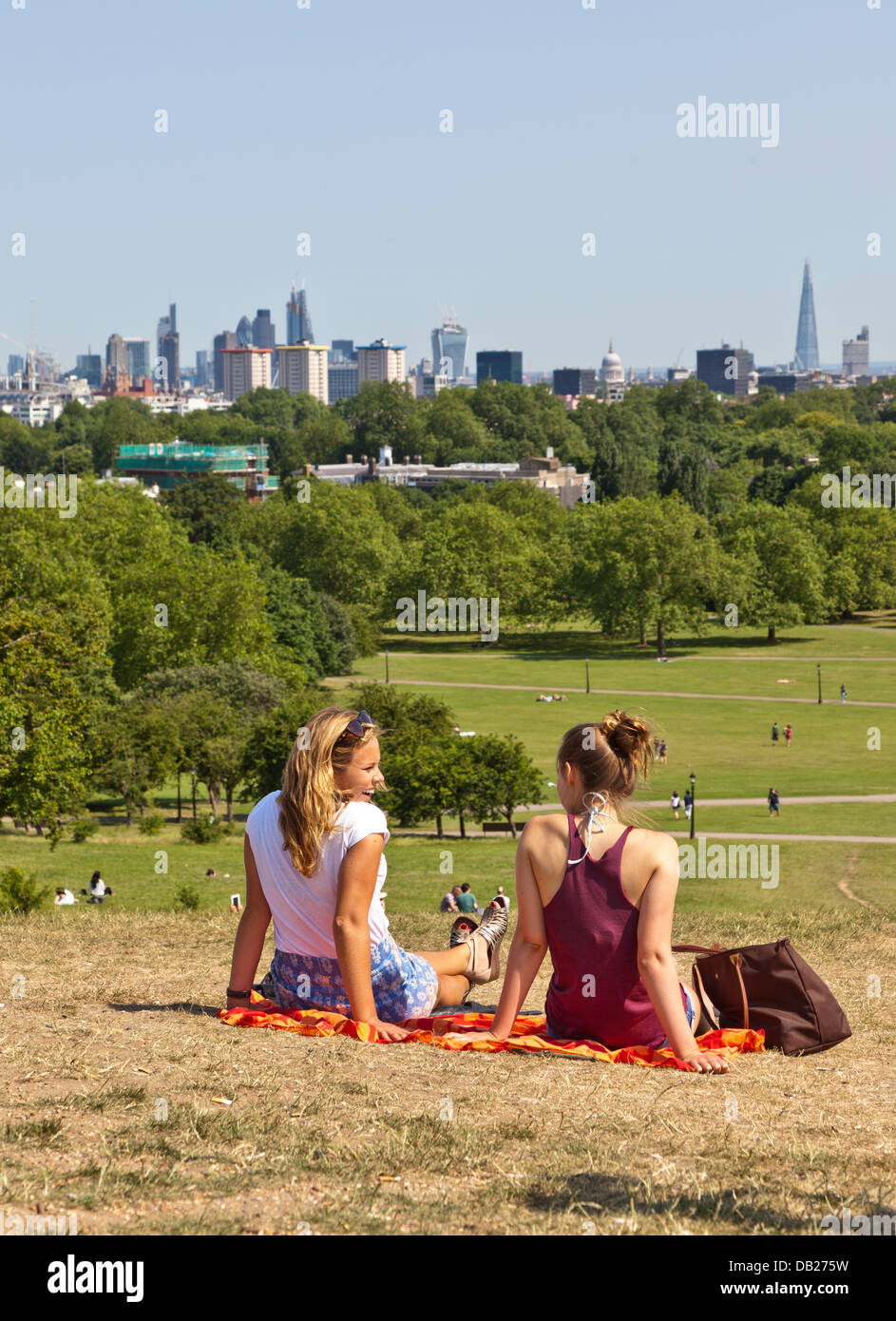 Primrose Hill In der Sommer-London UK Stockfoto