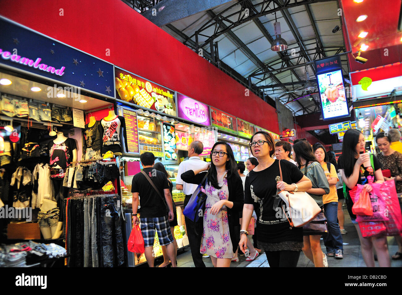 Bugis Street Market Singapur Stockfoto