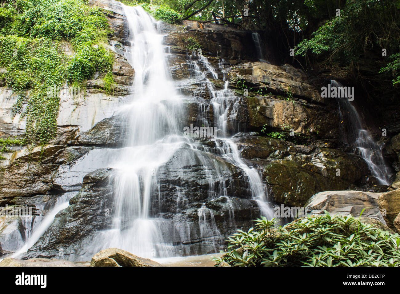 Tad Mork Wasserfall in Maerim, Chiangmai Thailand Stockfoto