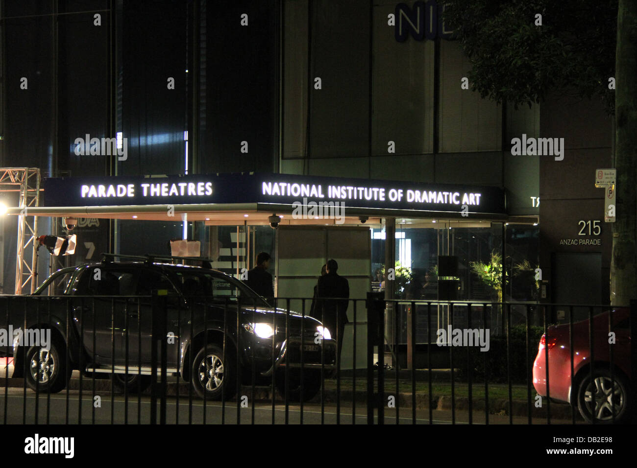 NIDA (National Institute of Dramatic Art) Gebäude am 215 Anzac Parade, Kensington NSW 2033, Australien. Stockfoto