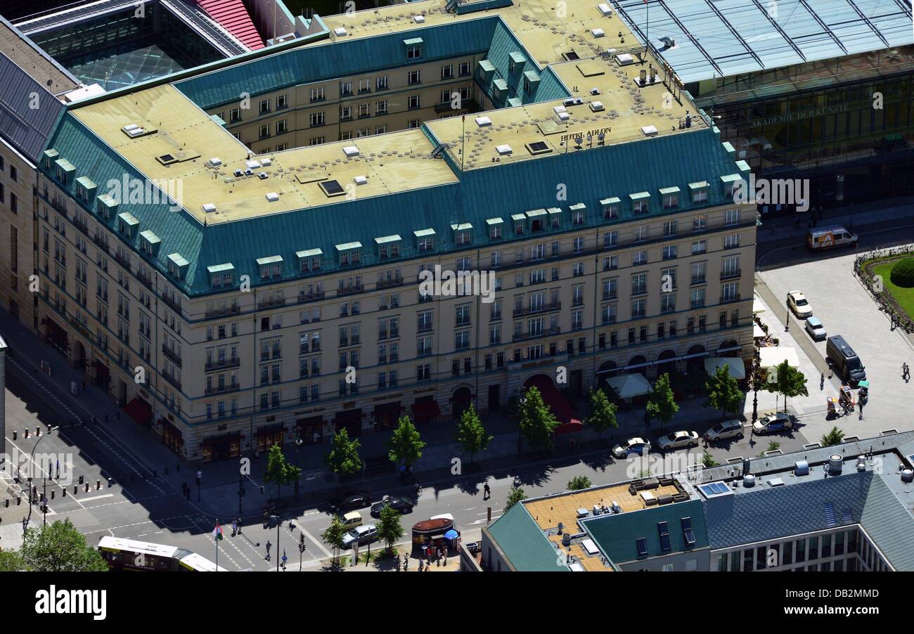 Berlin 2013/06/05 Bau des Luxus - Hotel Adlon Kempinski-Gruppe am Pariser Platz in Berlin Mitte. www.Kempinski.com Stockfoto