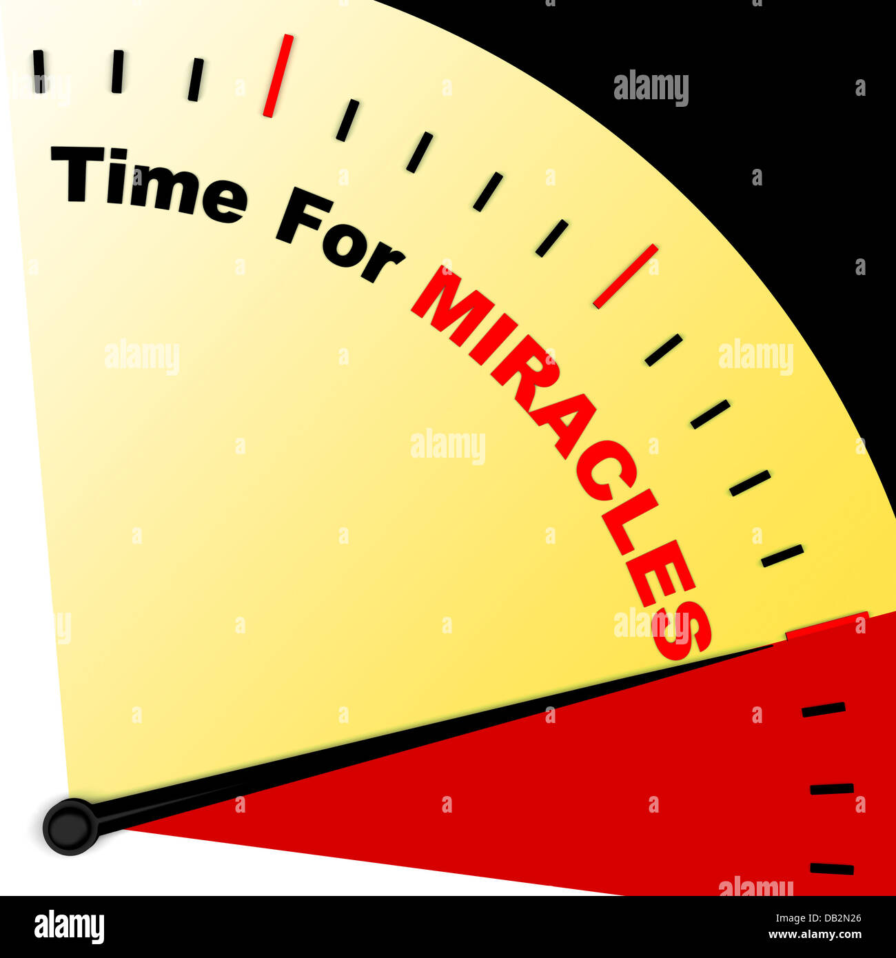Zeit für Wunder Nachricht Bedeutung glauben an Gott Stockfoto