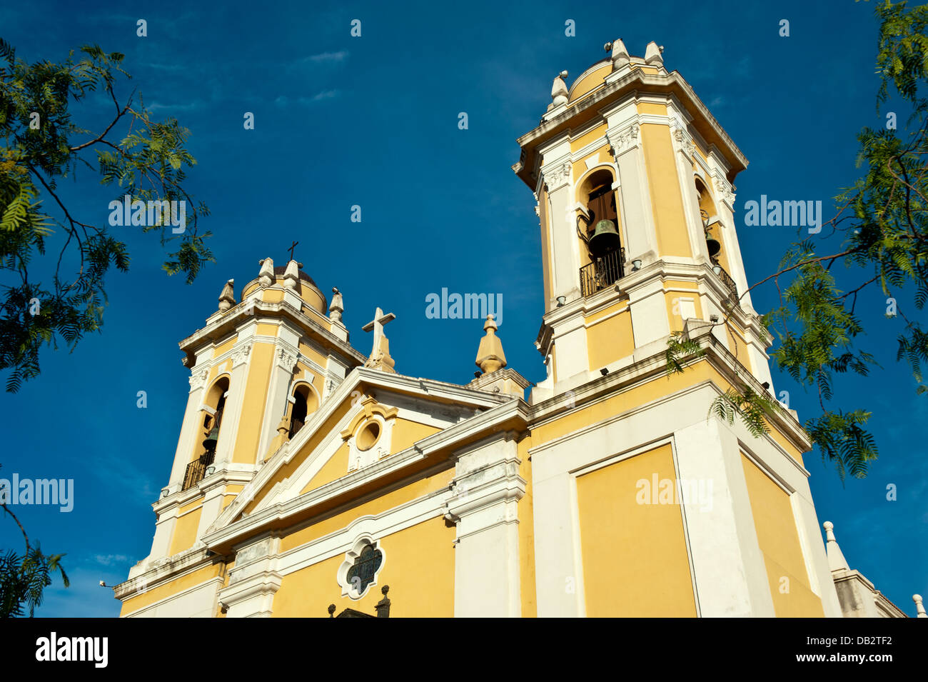 Catedral De La Asuncion. Ceuta, Plaza de Africa. Ceuta. Nordafrika. Stockfoto