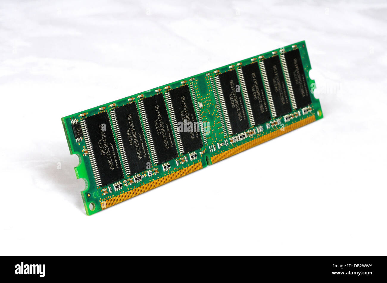 DRAM DIMM RAM, Dual Inline Memory Module, Schaltungen für PC's, Workstations und Server. Stockfoto