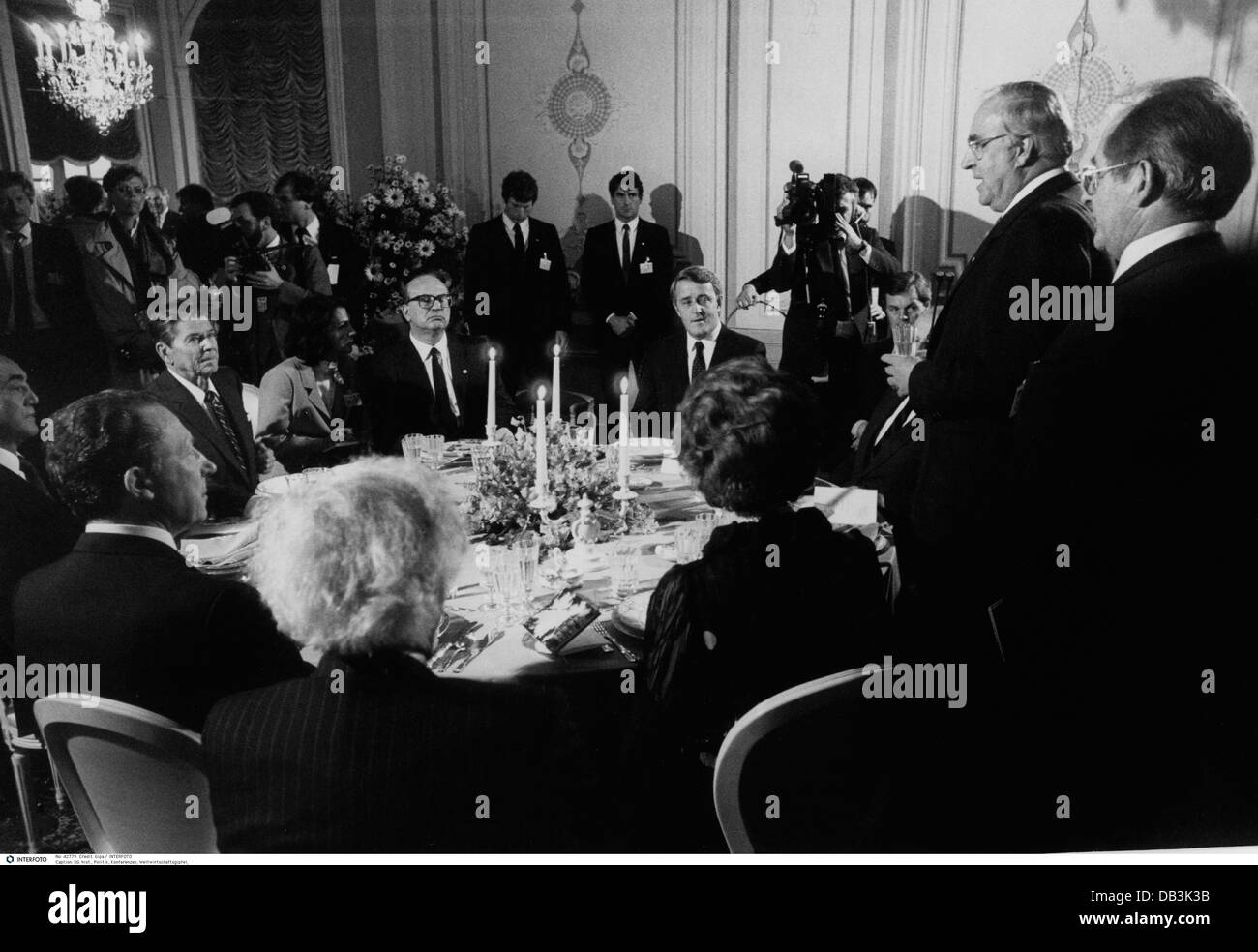 Politik, Konferenzen, Weltwirtschaftsgipfel, Bonn 1985, Zusatzrechte-Clearences-nicht vorhanden Stockfoto