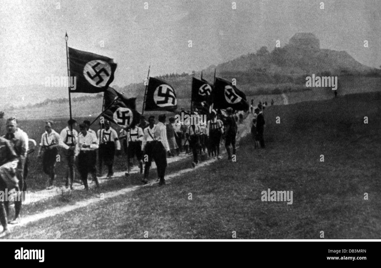 Nationalsozialismus, Organisationen, Sturmabteilung (SA), SA Sturm während Uniform Prohibition, 1930, Zusatzrechte-Clearences-nicht vorhanden Stockfoto