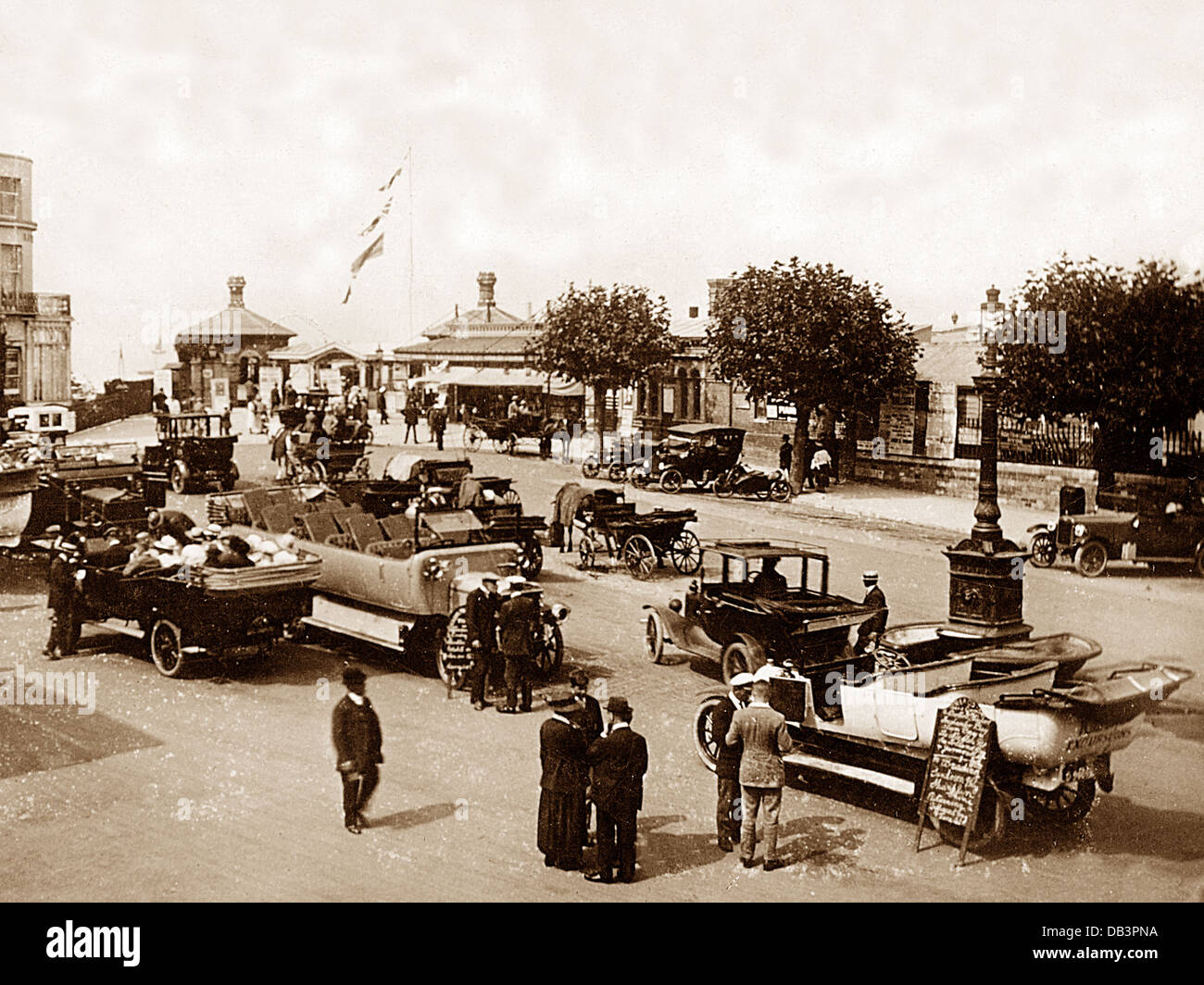Ryde Esplanade Isle Of Wight wohl 1920er Jahre Stockfoto