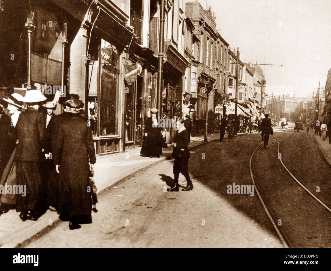 Northampton Abington Street 1900 Stockfoto