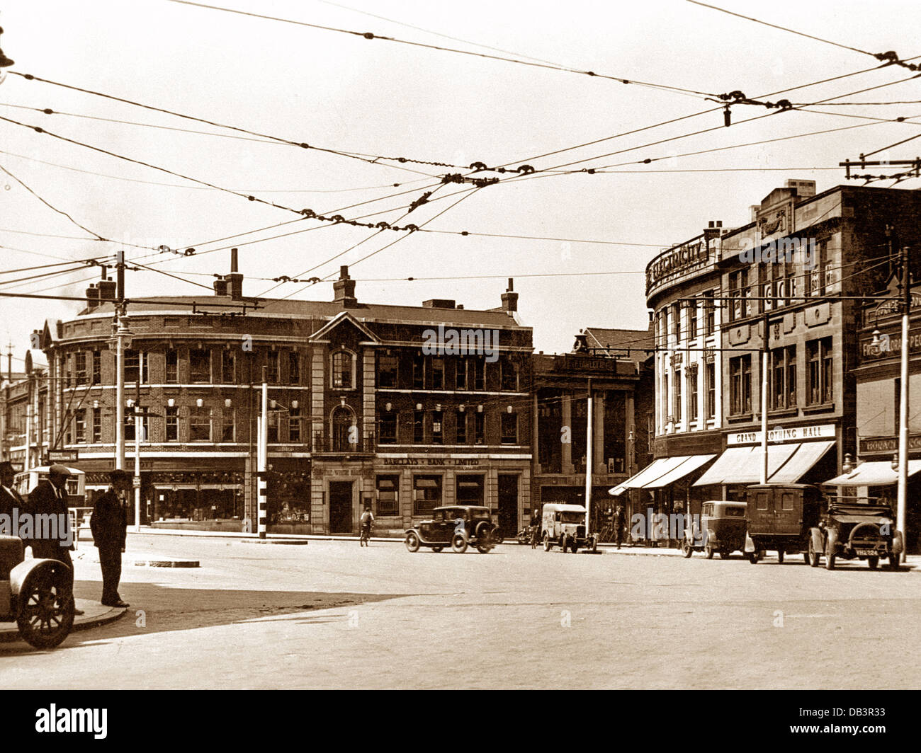 Rotherham Allerheiligen Platz wohl 1930er Jahre Stockfoto