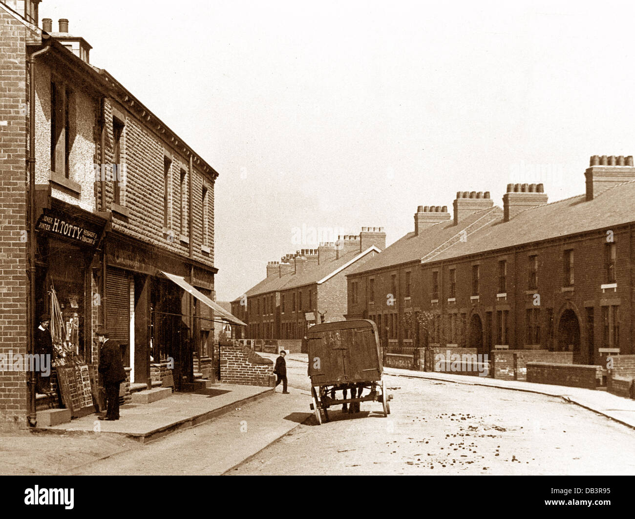 Royston Midland Road frühen 1900er Jahren Stockfoto