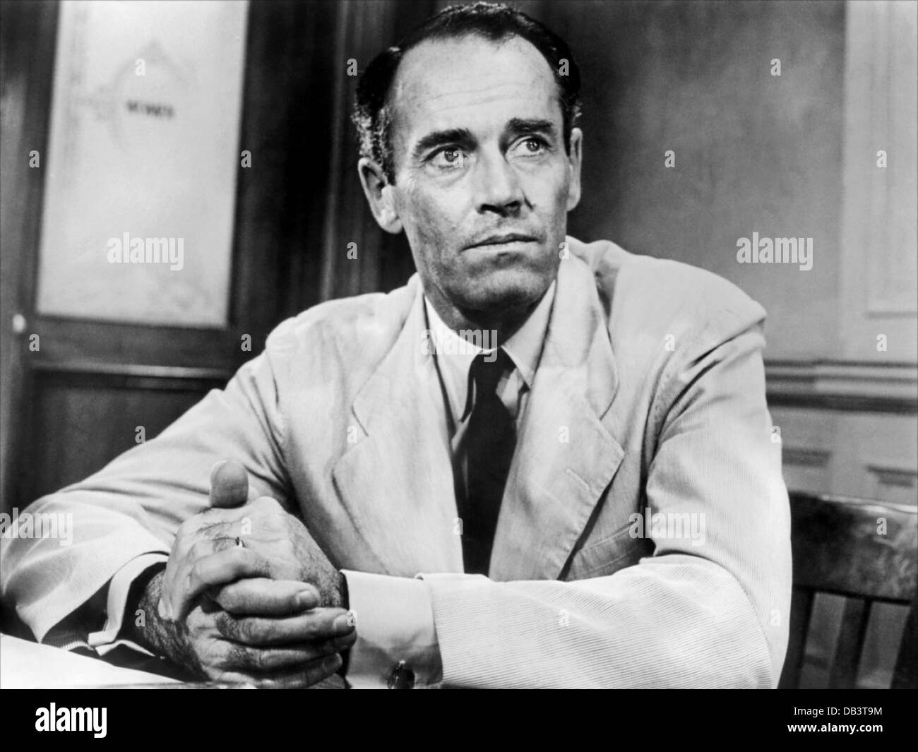 12 ANGRY MEN United Artists, 1957. Unter der Regie von Sidney Lumet. Kamera: Boris Kaufman. Mit Henry Fonda Stockfoto