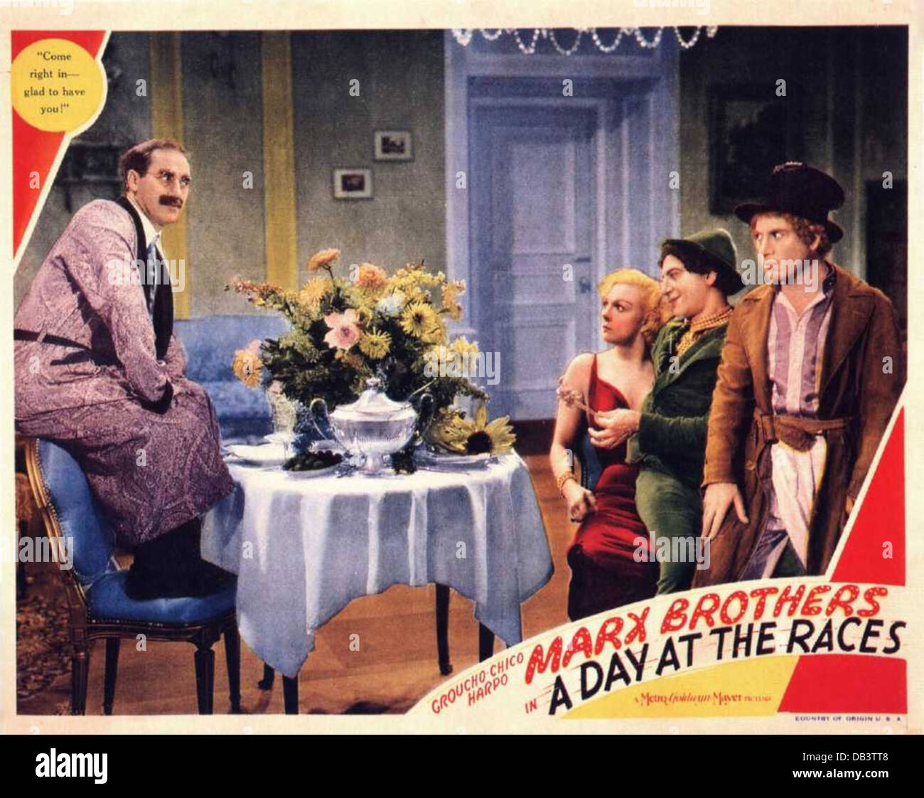 DIE MARX BROTHERS EINEN TAG BEI DEN RENNEN MGM 1937. Regie: Sam Wood. FILMPLAKAT Stockfoto