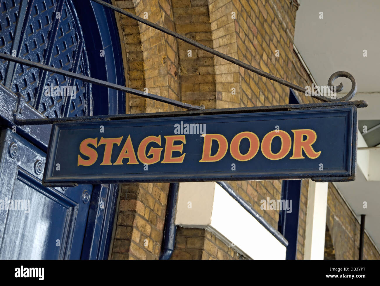 Bühneneingang Schild am Theatre Royal, Drury Lane, London, england Stockfoto