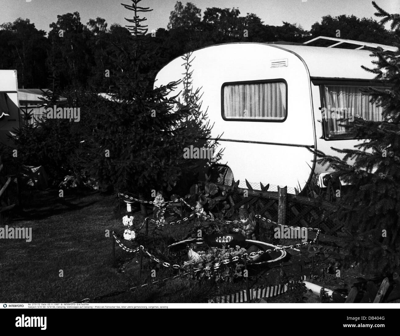 Tourismus, Camping, Campingplatz am Ternscher See, 60er Jahre, , Zusatz-Rechte-Clearences-nicht vorhanden Stockfoto