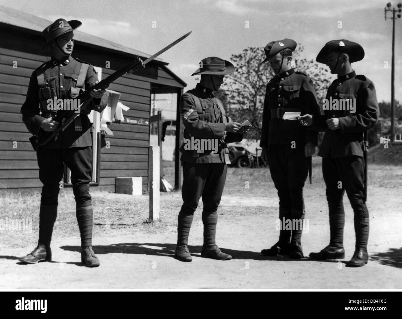 Militär, Australien, Armee, um 1940, zusätzliche-Rechte-Clearences-nicht vorhanden Stockfoto
