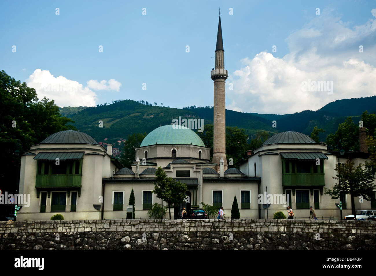 Des Kaisers Moschee oder Careva Dzamija Moschee. Sarajevo. Bosnien und Herzegowina. Balkan. Europa. Stockfoto