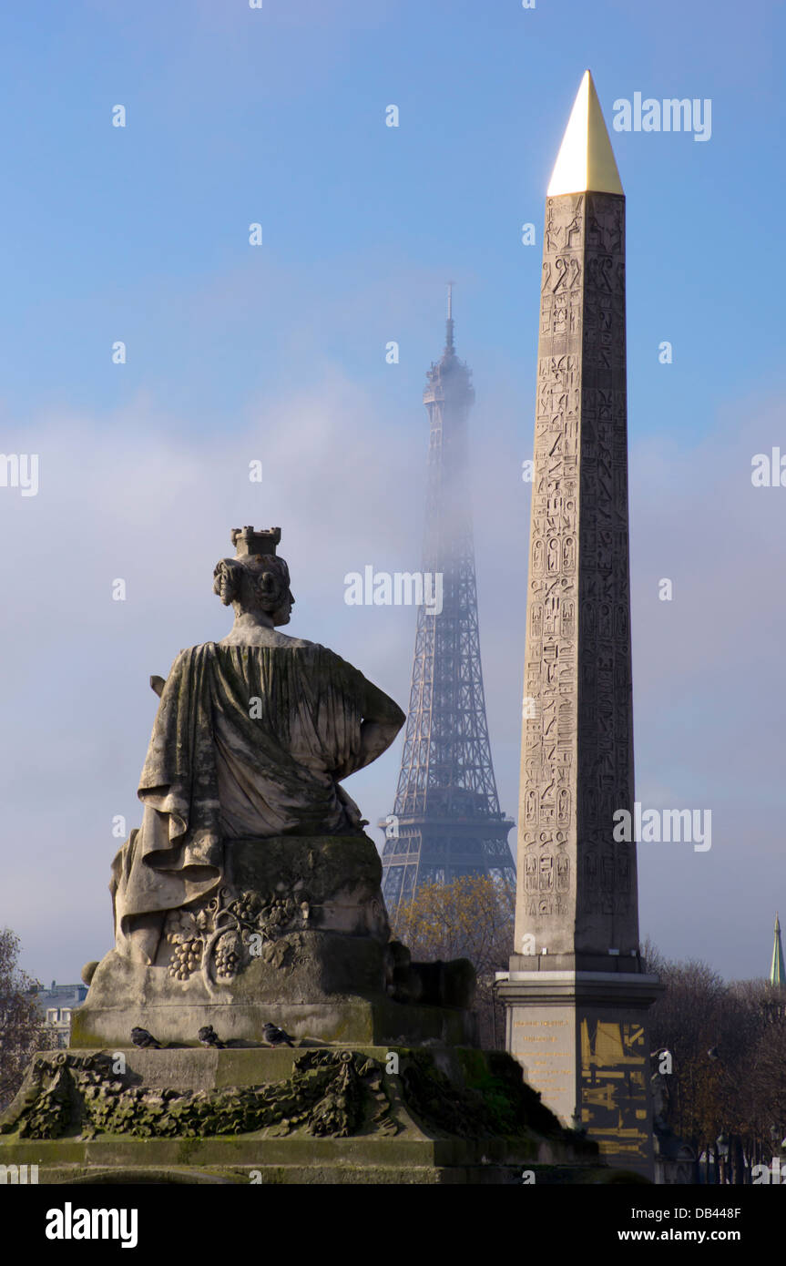 Europa, Frankreich, Paris, Place De La Concorde Stockfoto