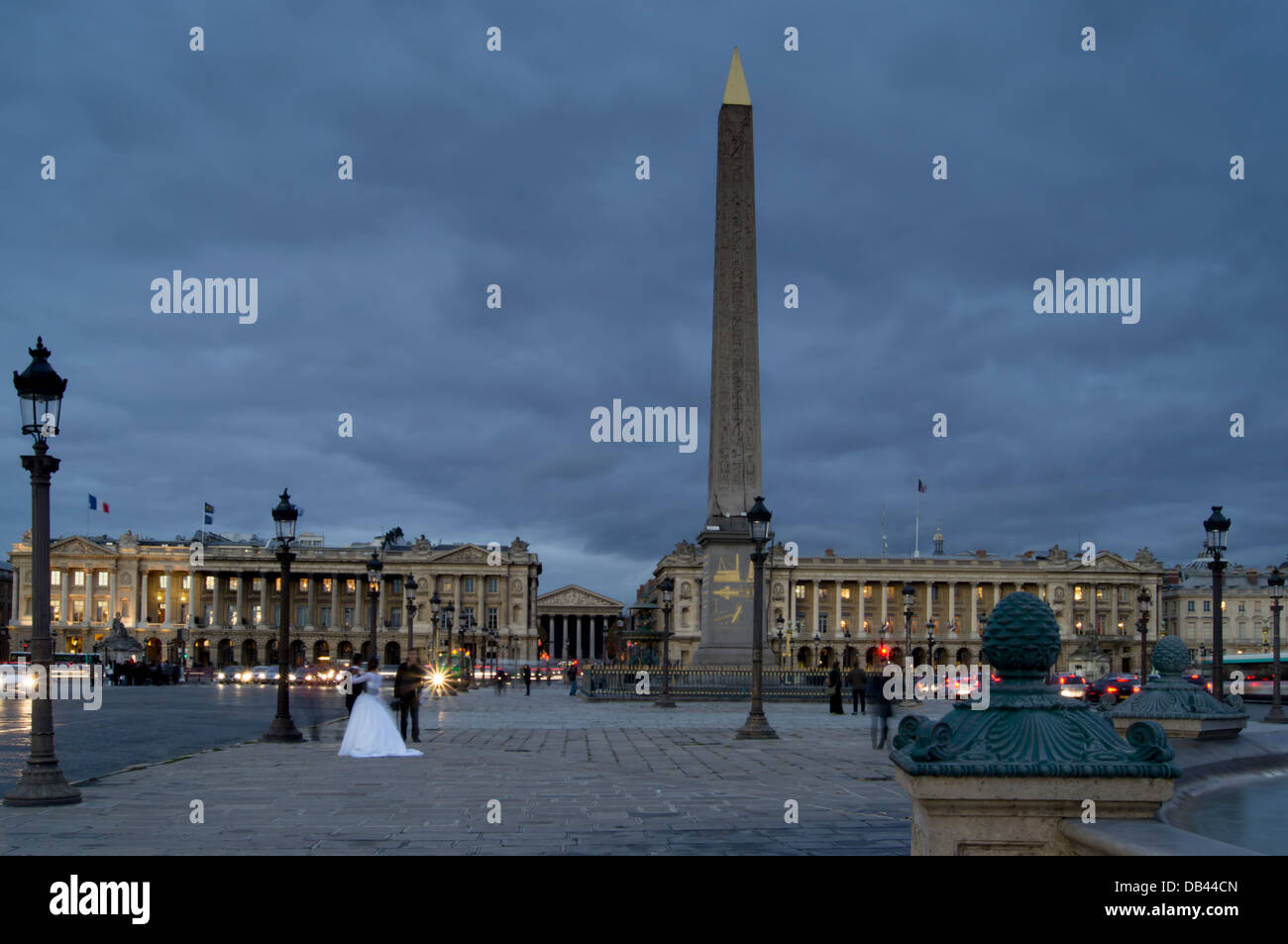 Europa, Frankreich, Paris, Place De La Concorde Obelisk Luxor Stockfoto