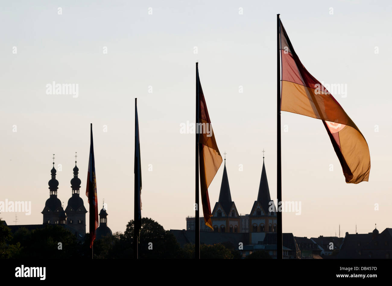 Deutschland, Rheinland-Pfalz, Koblenz, Deutsches Eck Stockfoto