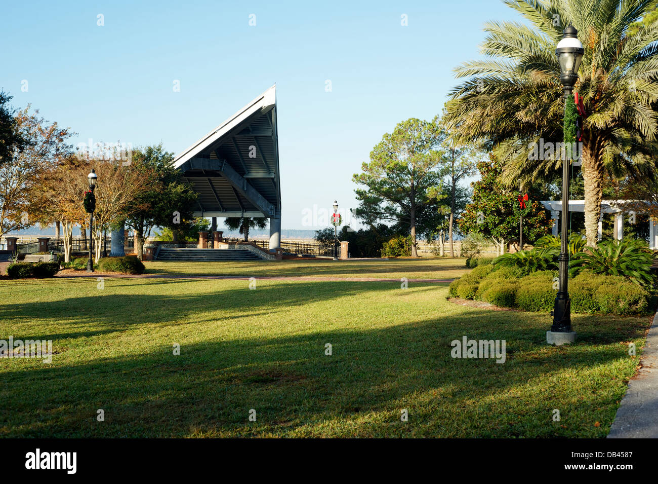 Küsten Georgien Greenway. St. Marys, Georgia. Stockfoto