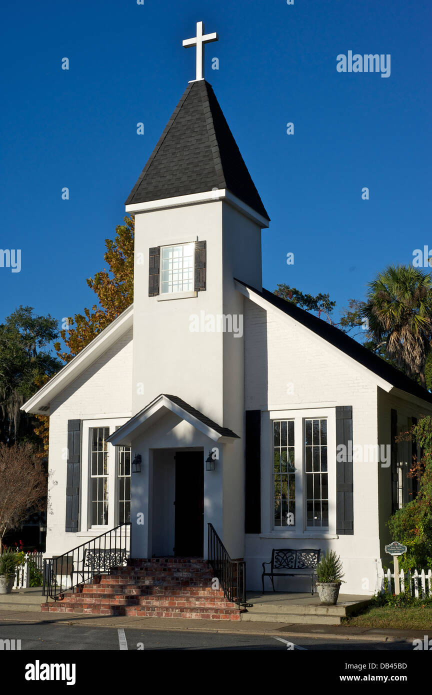 Erste schwarze katholische Kirche. St. Marys, Georgia. Stockfoto