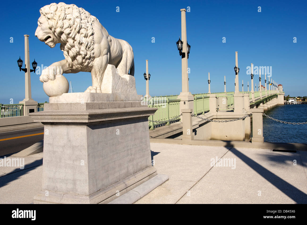 Bridge of Lions, St. Augustine, Florida Stockfoto