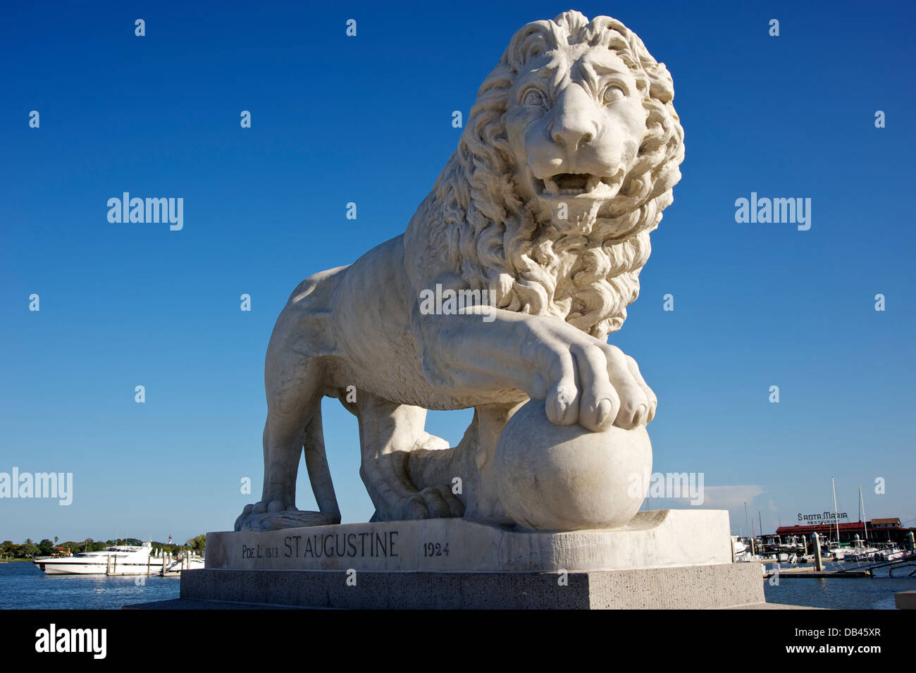 Bridge of Lions, St. Augustine, Florida Stockfoto