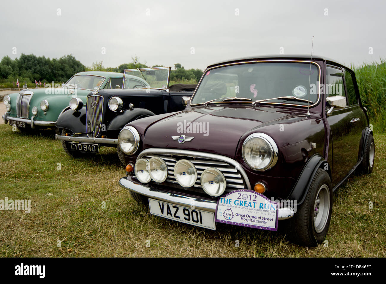 Oldtimer bei Stanwick Seen Northamptonshie Stockfoto