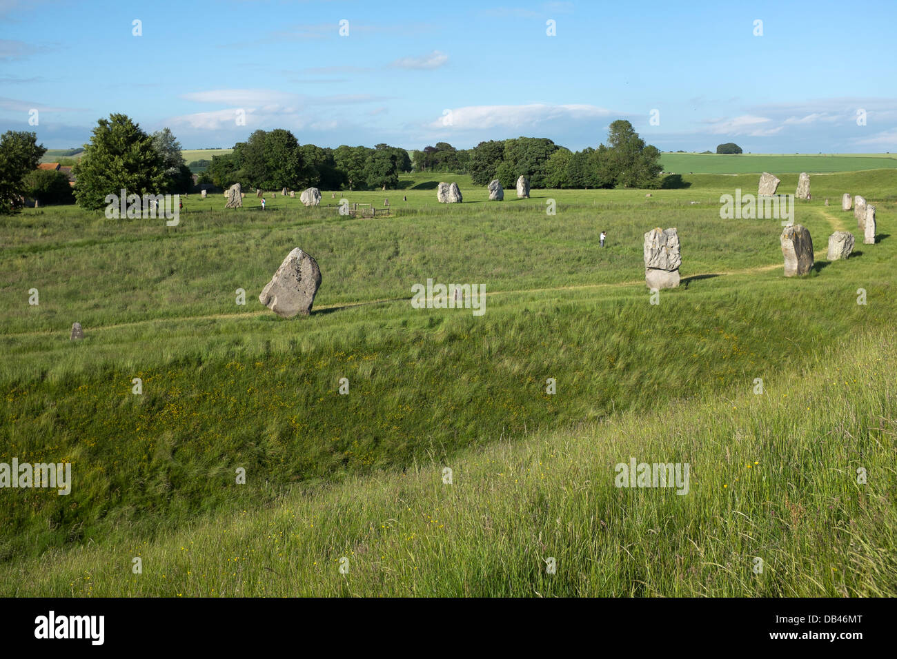 Steinkreis von Avebury Stockfoto