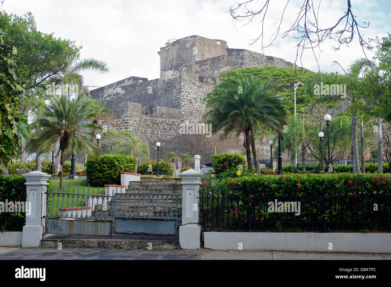 Schloss von San Cristobal, Old San Juan, Puerto Rico Stockfoto
