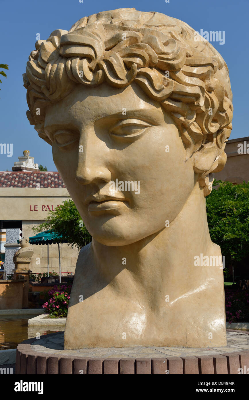 Das Dekor im Parc Asterix Stockfoto