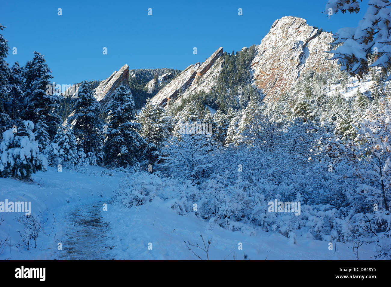 Flatiron Range, Boulder, Colorado USA Stockfoto