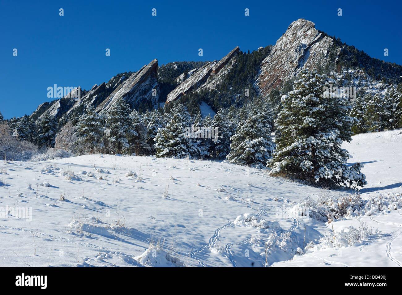 Flatiron Range, Boulder, Colorado USA Stockfoto