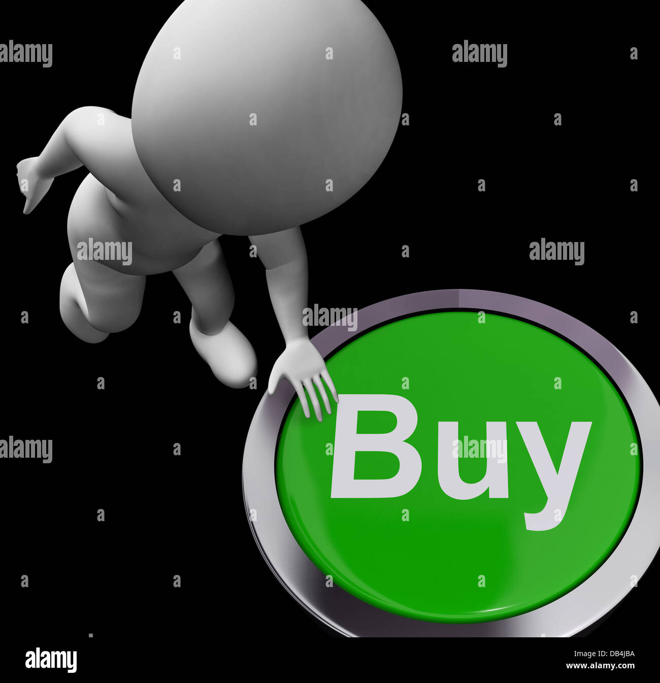 Kaufen Sie-Button für Gewerbe und Einzelhandel kaufen Stockfoto