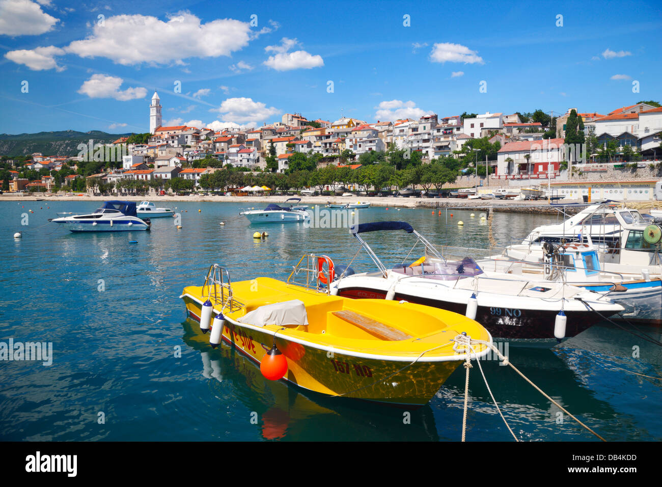 Novi Vinodolski, Kroatien Stockfoto