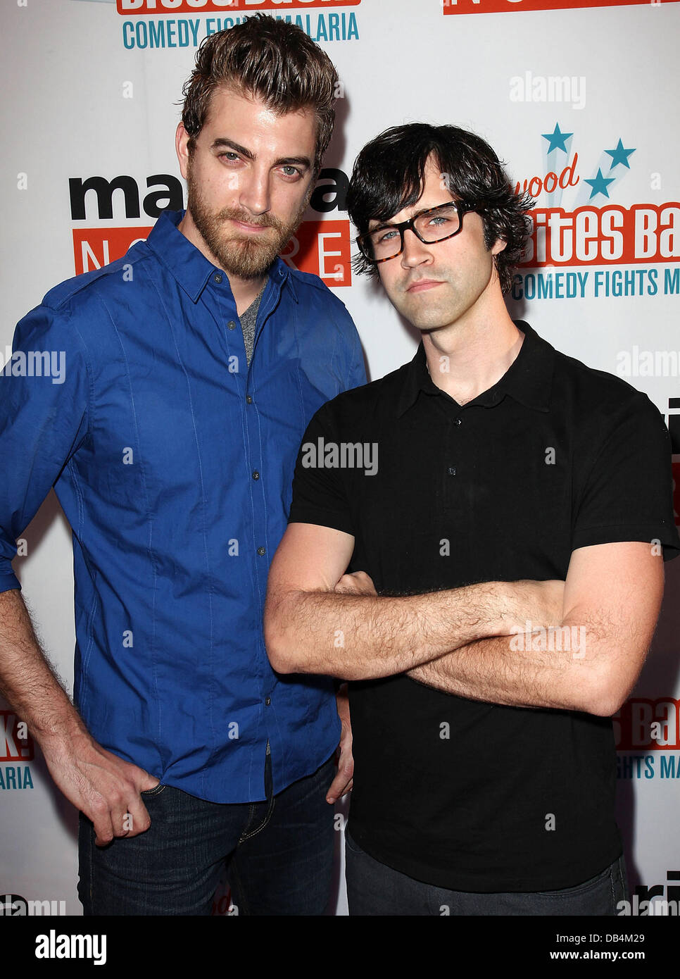 Rhett und Link Malaria No More präsentiert: Hollywood beißt zurück! statt im Club Nokia L.A. Live Los Angeles, Kalifornien - 16.04.11 Stockfoto