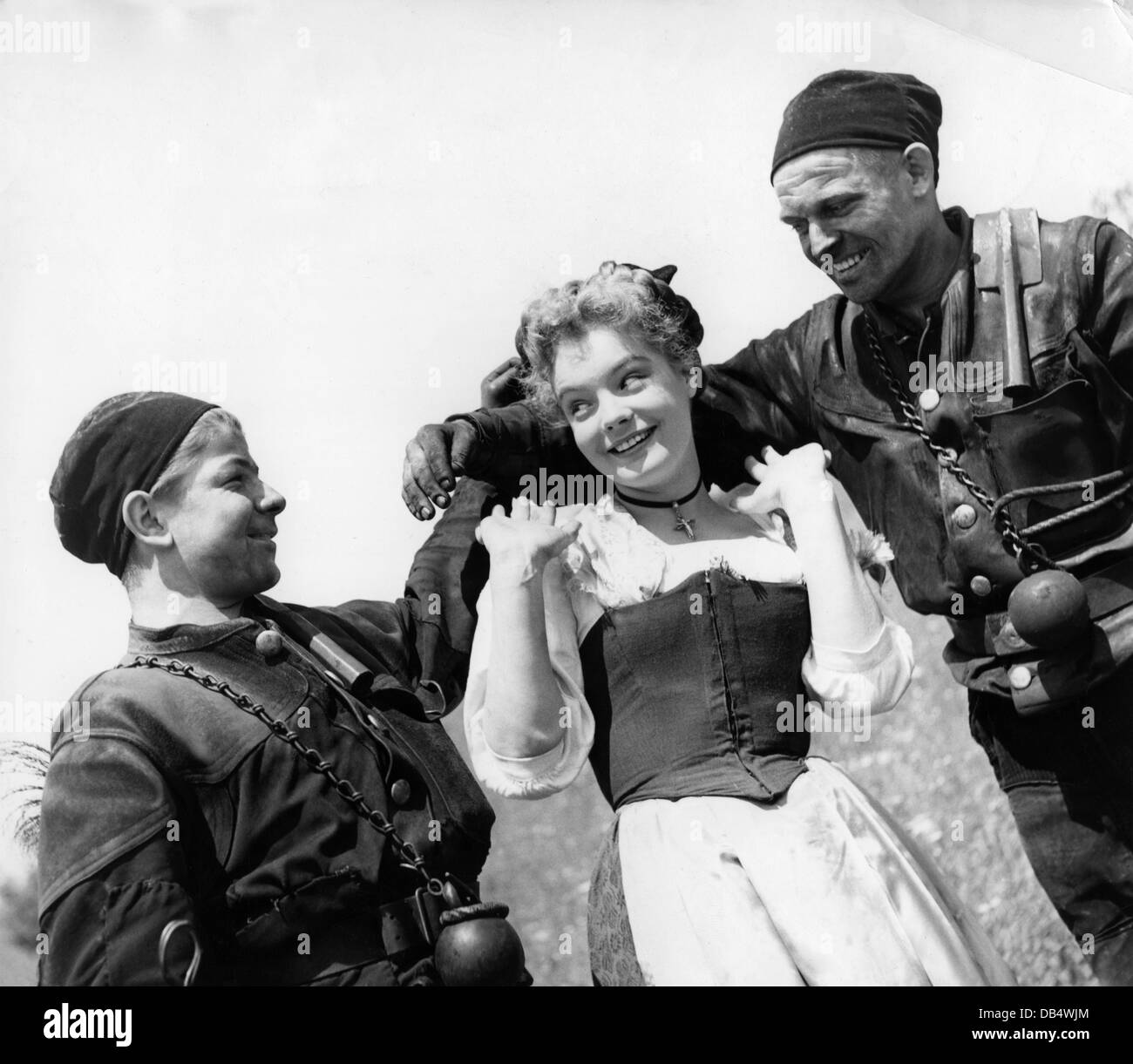 Film, "Ein Marsch des Kaisers" (sterben Deutschmeister), AUT 1955, Regie: Ernst Marischka, Szene mit: Romy Schneider, Romantik, Stockfoto