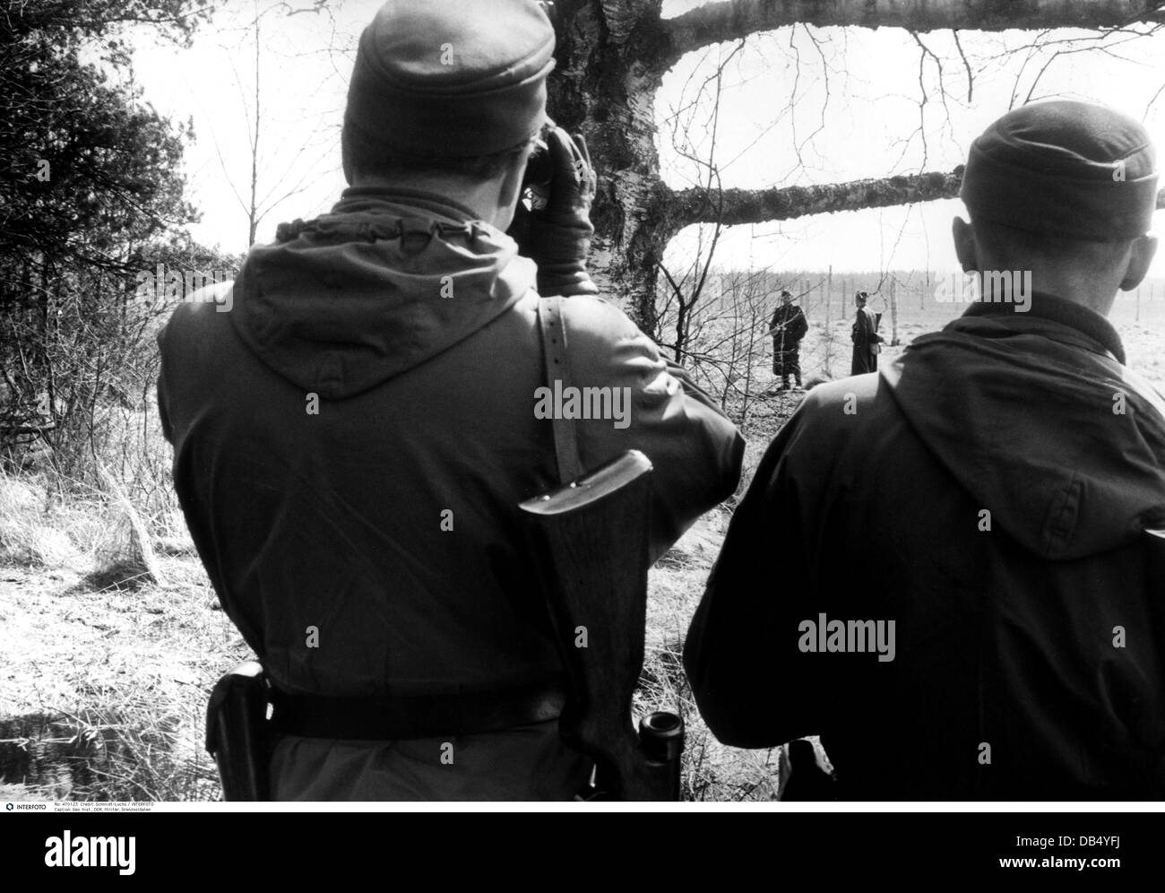 Geographie / Reisen, Deutschland, DDR, Militär, Grenzschutz wird von Bundesgrenzschutz überwacht, 1962, Zusatzrechte-Clearences-nicht verfügbar Stockfoto