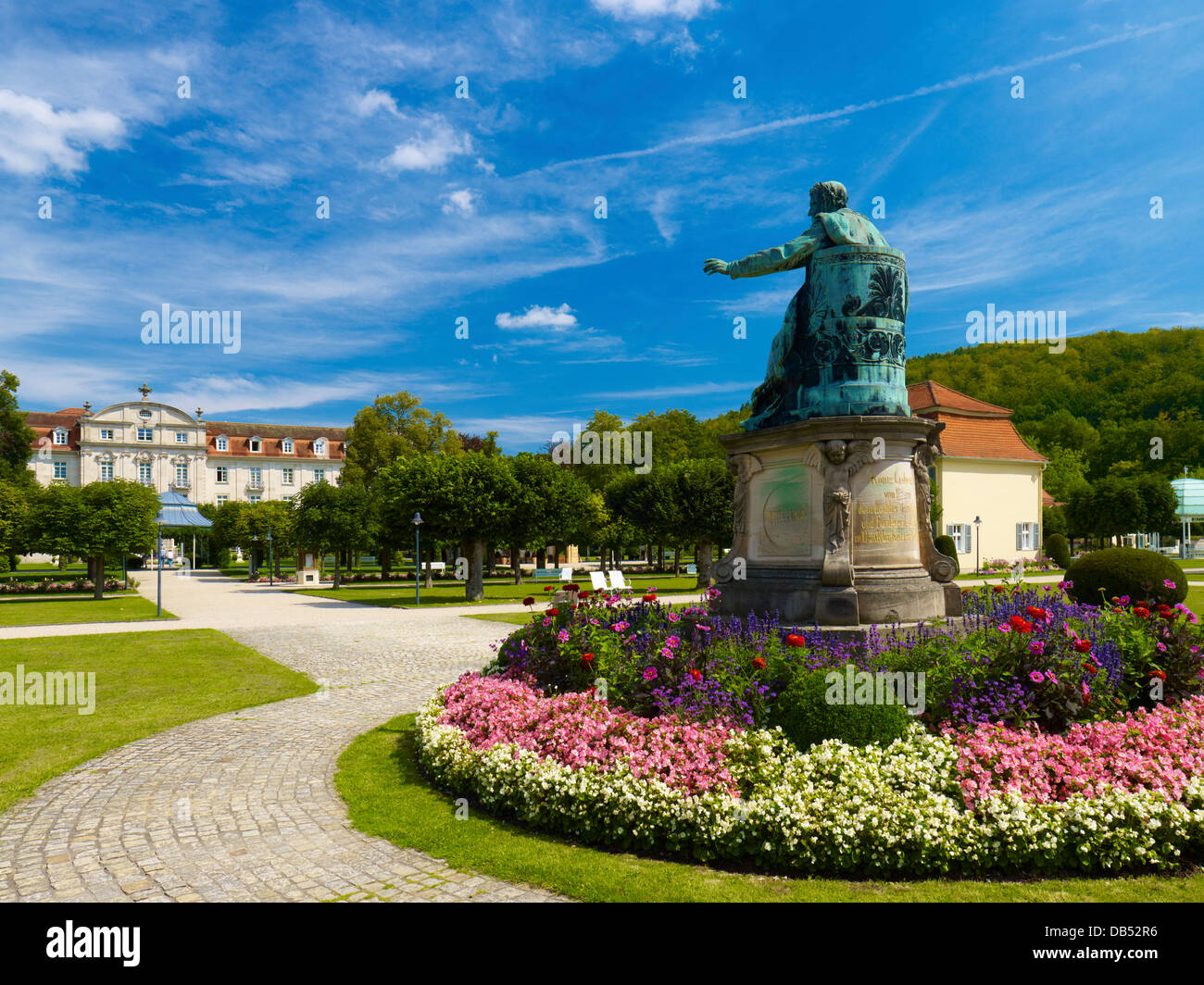 König Ludwig i. von Bayern Denkmal im Staatsbad Bad Brueckenau ...