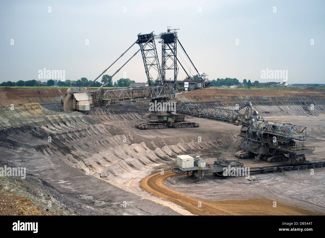 Tagebau (surface mine) Deutschland Stockfoto