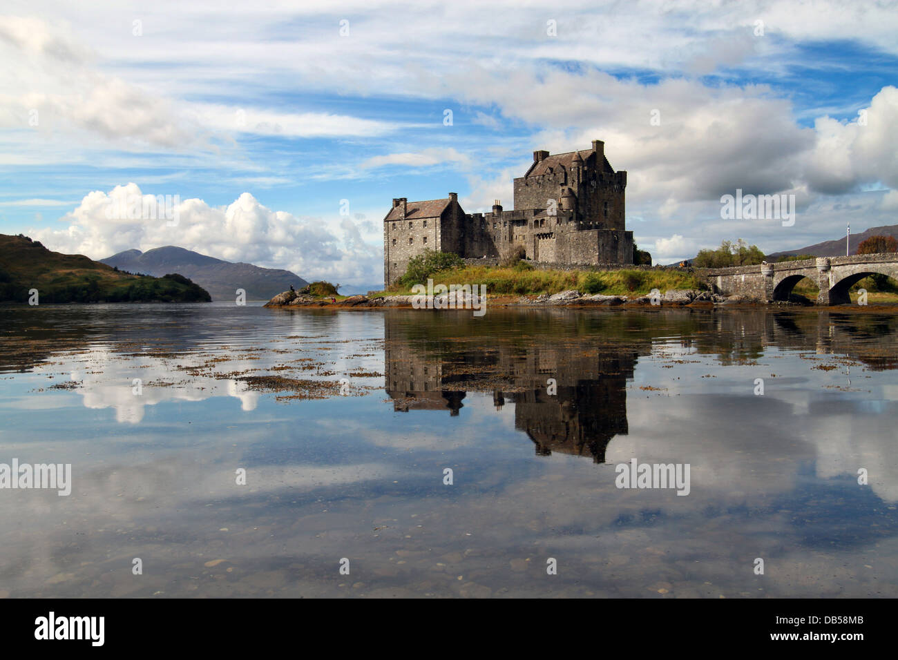 Eilean Donan Castle in den schottischen Highlands Stockfoto